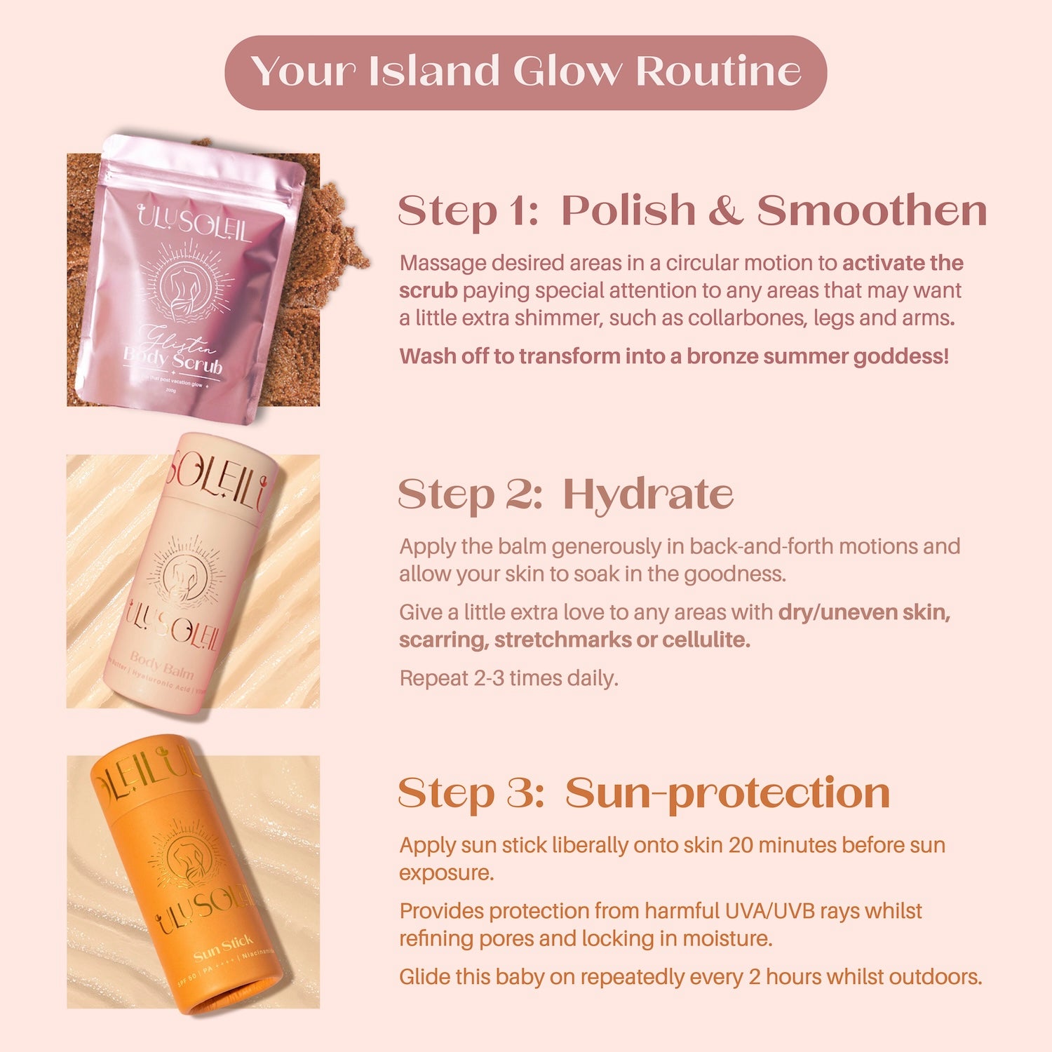 Glow Getter Jetsetter Trio