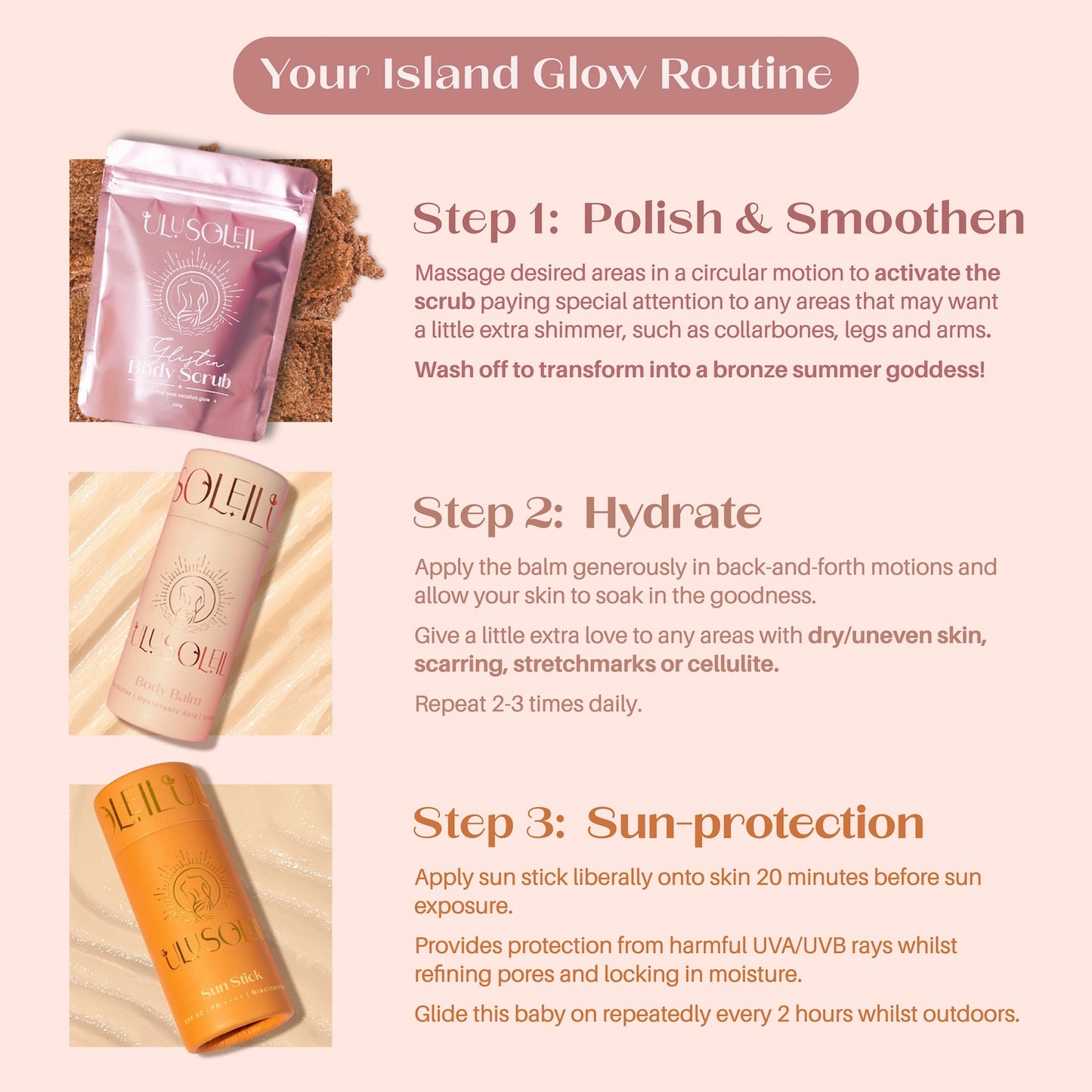 Glow Getter Jetsetter Trio