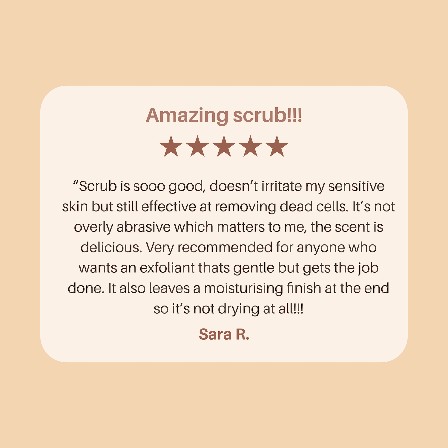 Oatmeal Sugar - A Gentle Scrub