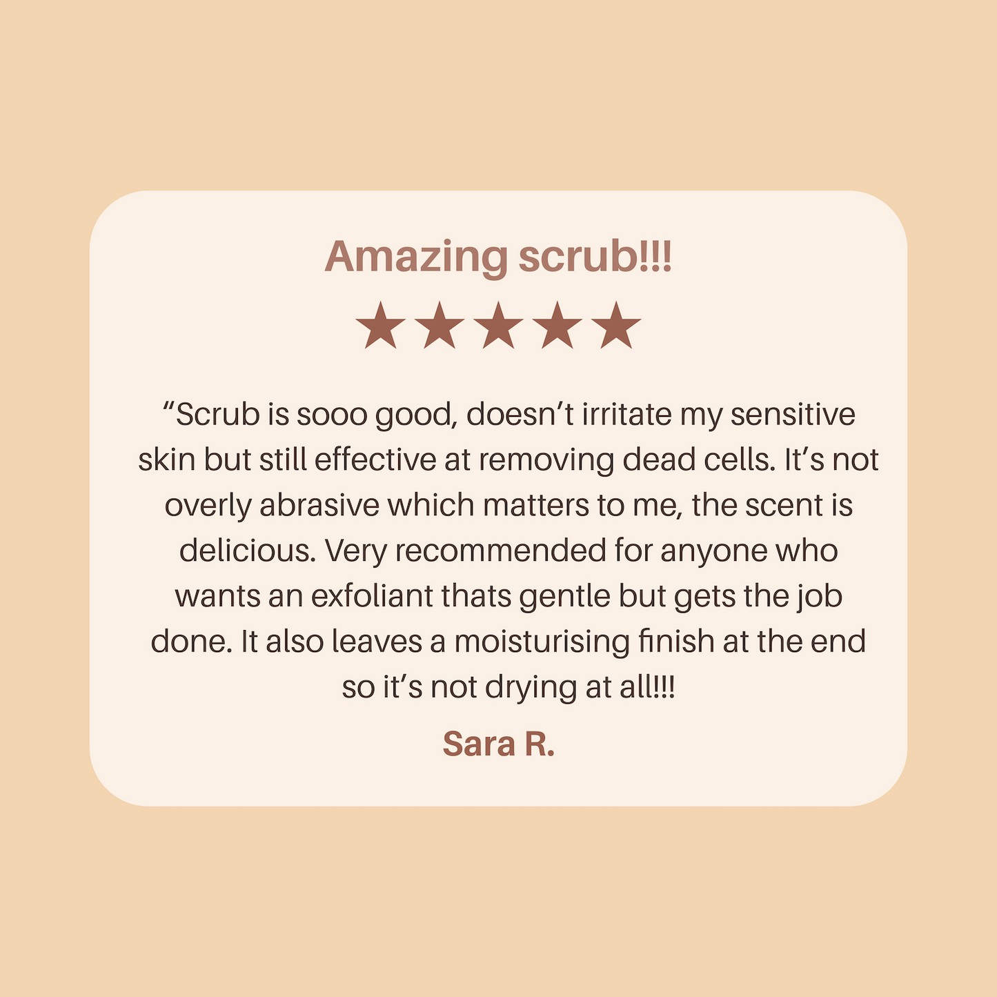 Oatmeal Sugar - A Gentle Scrub