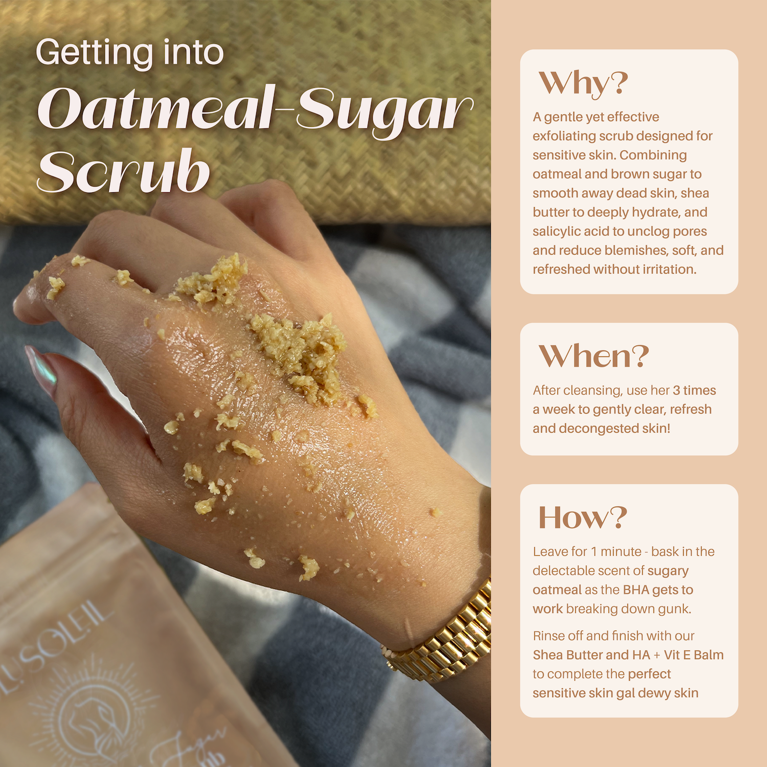 Oatmeal Sugar - A Gentle Scrub