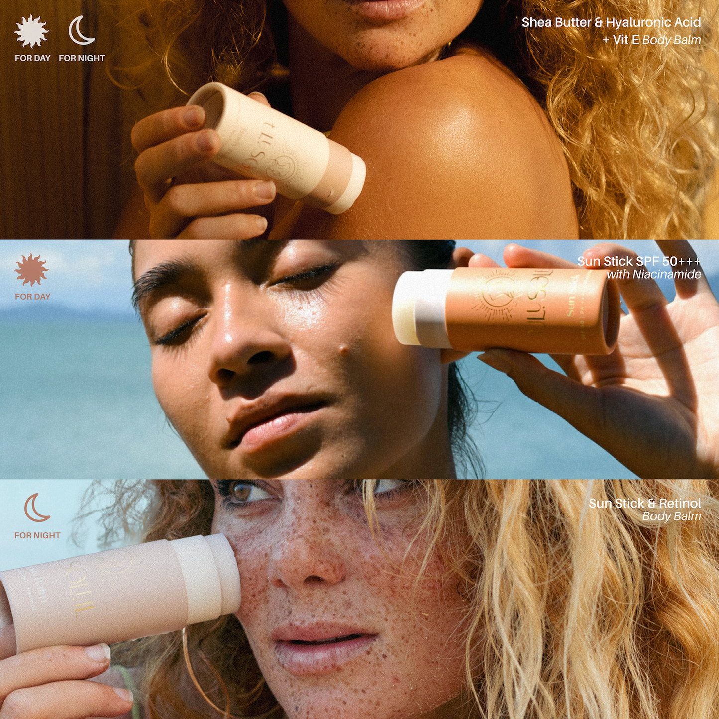 Stick Trio - HA, Retinol, Sun Stick